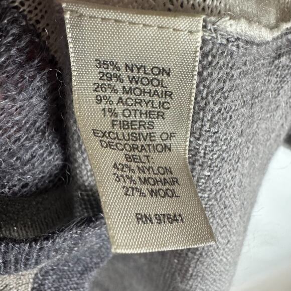 J. Jill Wool Mohair Button Up Cardigan Womens Top Gray Boho Classic Work - Picture 5 of 9